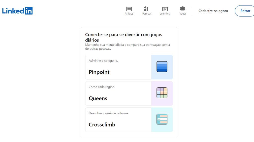 LinkedIn jogos