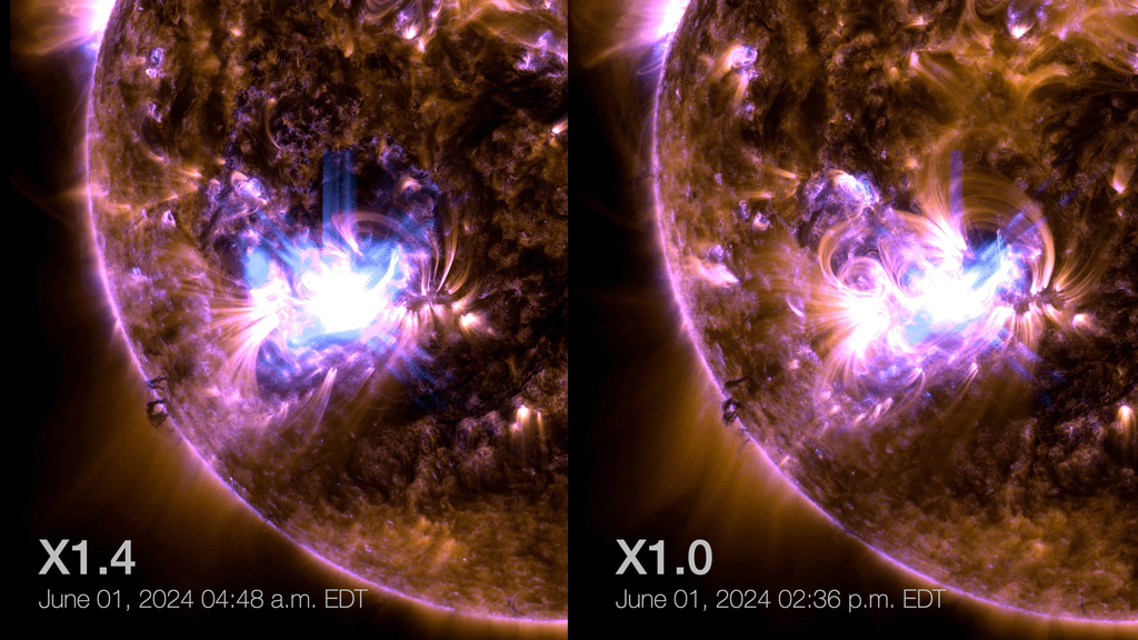 Sonda da NASA tira fotos de explosões fortes no Sol - 2