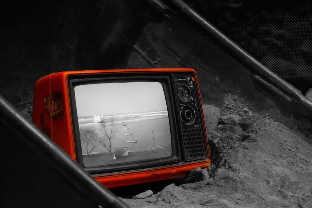 television, developing countries, erection, gray-scale, red, television, television, television, television, television