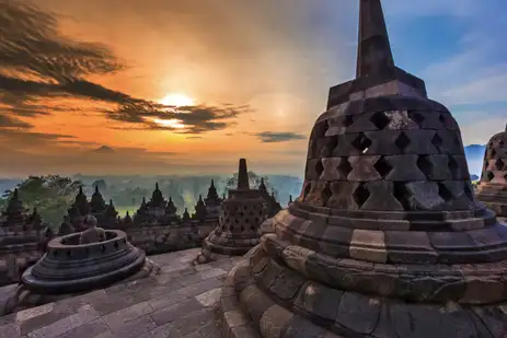 Indonésia, 09/01/2025 - Templo de Borobudur. Foto: Indonesia Travel/Divulgação